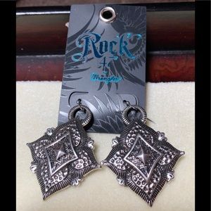 NWT Rock 47 by Wrangler Earrings